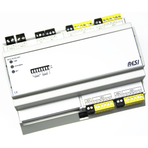 RESI-4LED-SIO:8TE, modulo con 12 uscite PWM dimmerabili organizzate in 4 gruppi per strisce 